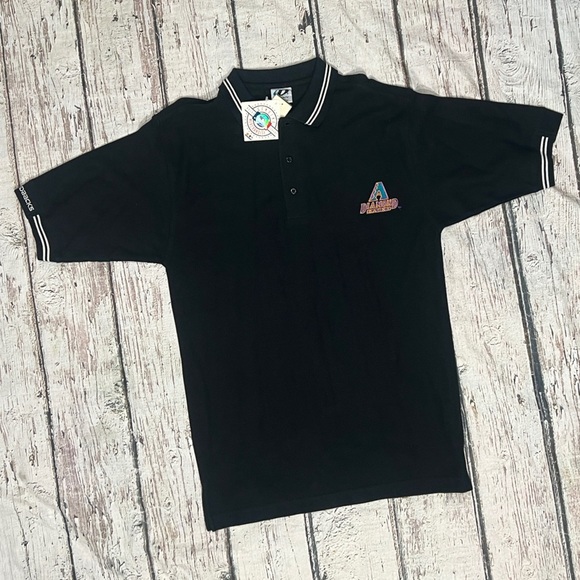 Arizona Diamondbacks New VTG Y2K Mens MLB Baseball Polo Golf Shirt - Picture 3 of 6